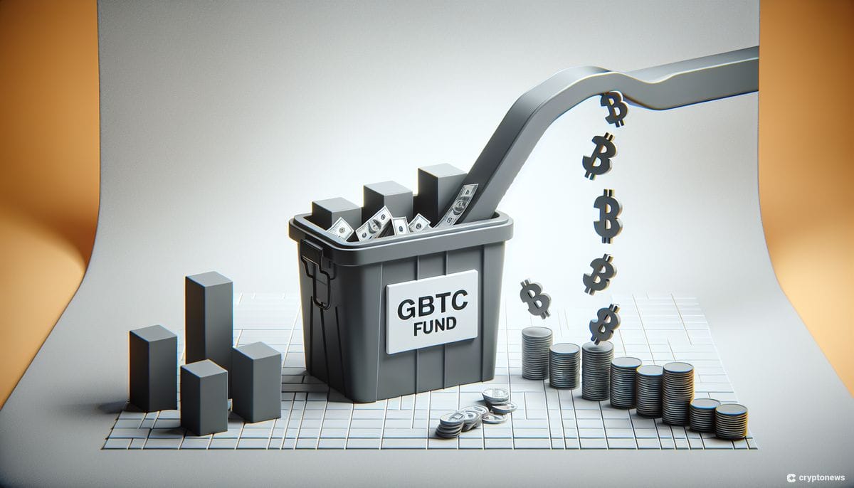 彭博數據：灰階比特幣信託 (GBTC) 在前 31 個交易日內流出 74 億美元