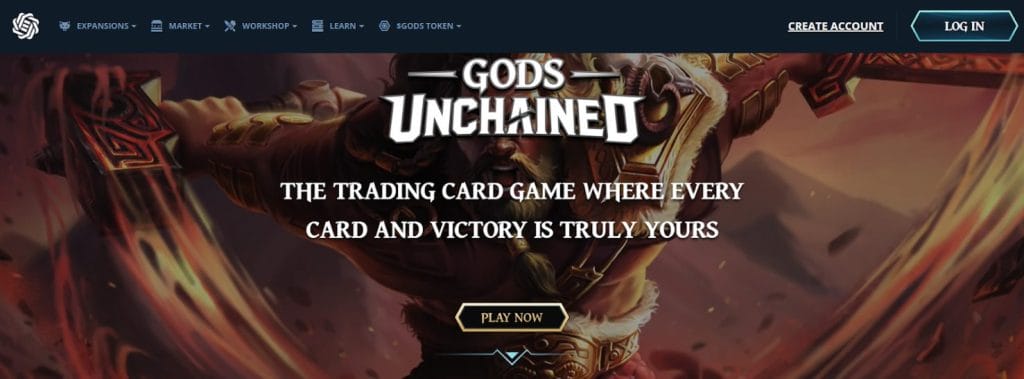 gods unchained web3-card game
