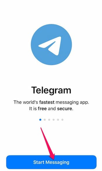 Create a Telegram account