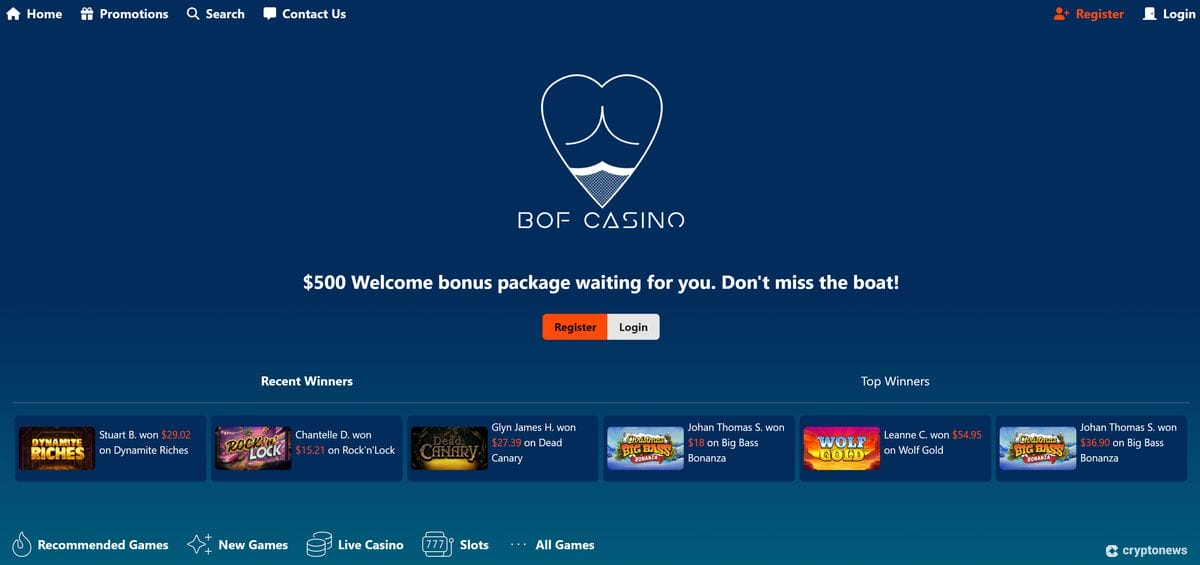 BOF Casino - non-UK casinos