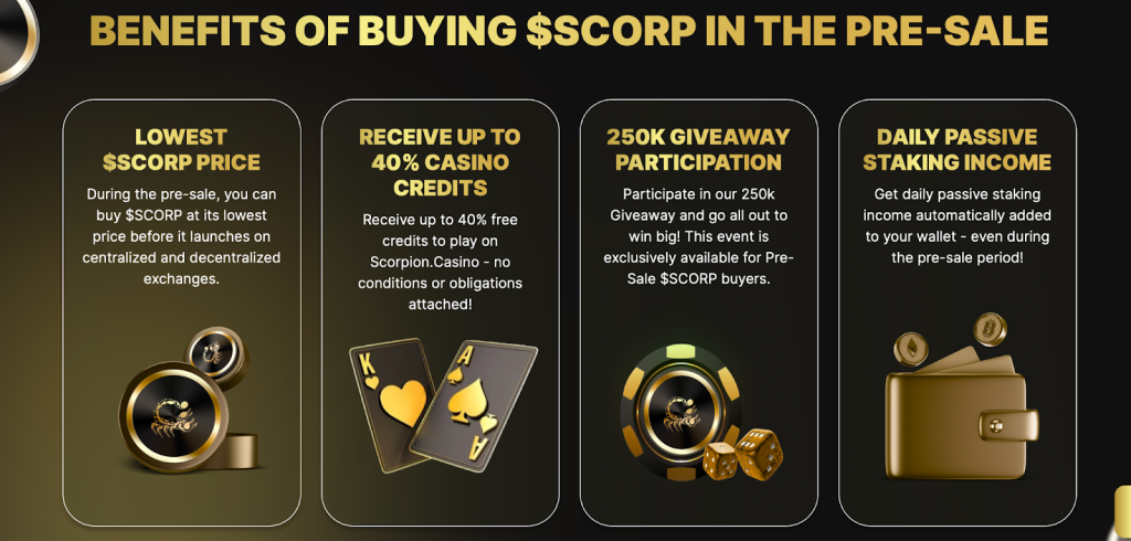 Scorpion Casino benefits