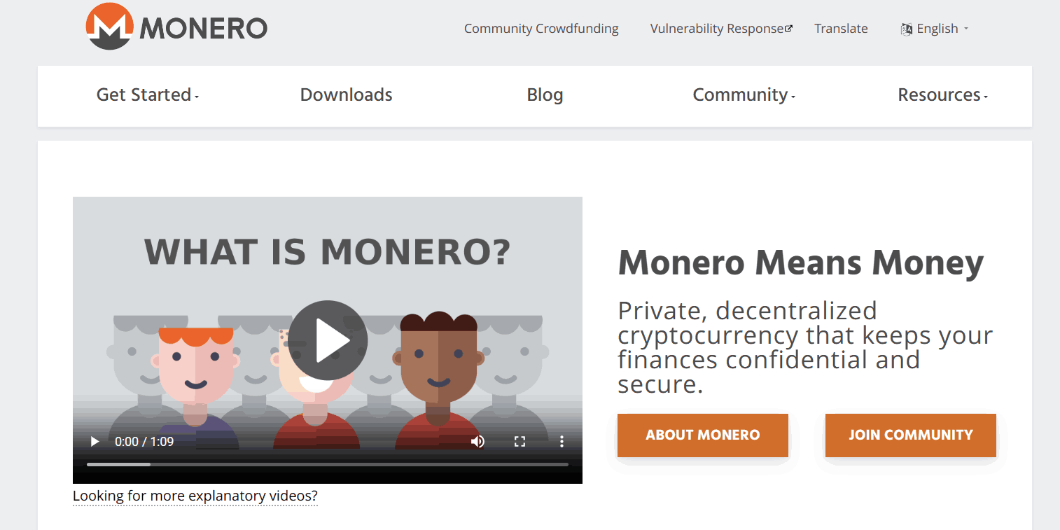 monero homepage