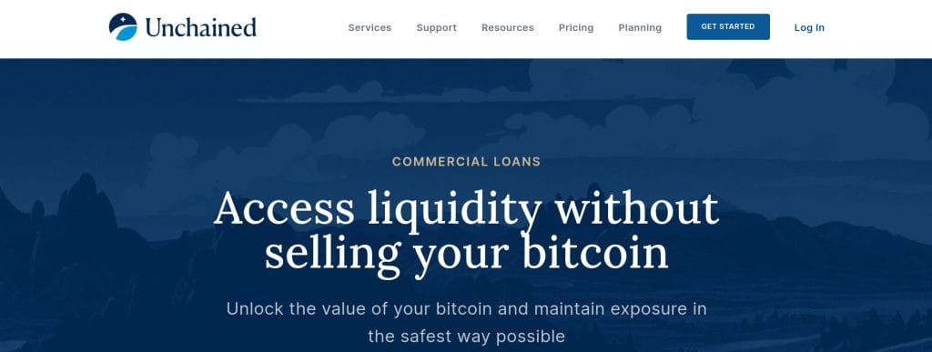 unchained capital bitcoin commercial loans