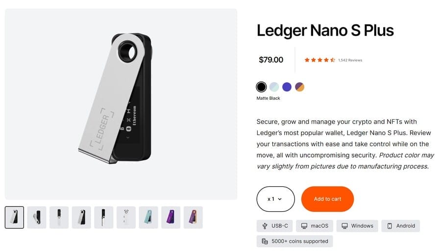 Ledger Nano S Plus Crypto Wallet Review for May 2024