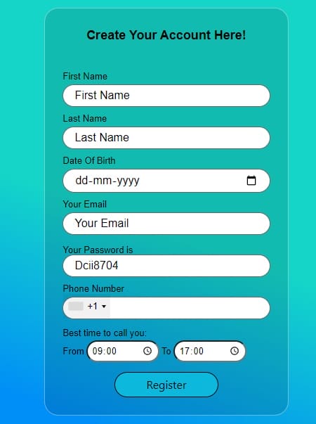 Immediate iFex Account Creation