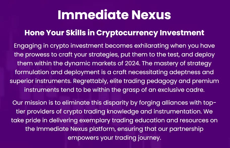 Immediate Nexus Review – Scam or Legitimate Crypto Trading Platform