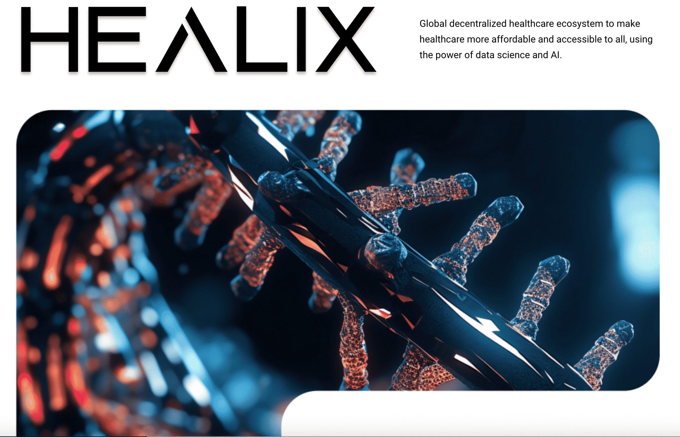 Healix homepage