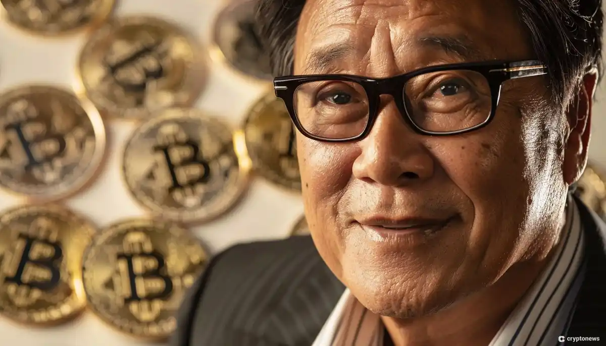 A headshot of Robert Kiyosaki, author of the book "Rich Dad Poor Dad," looking directly at the viewer.