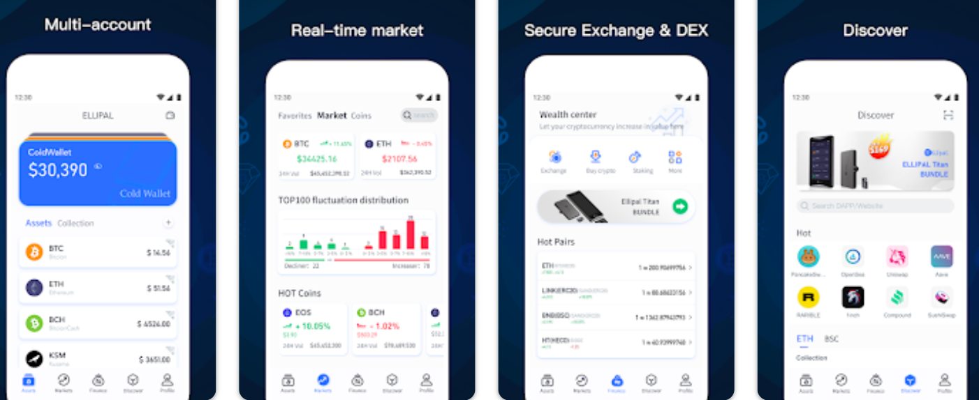 Ellipal Mobile App Interface