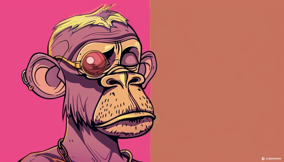 A BAYC NFT inspired cartoonish monkey