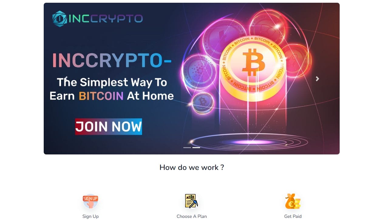 inccrypto homepage