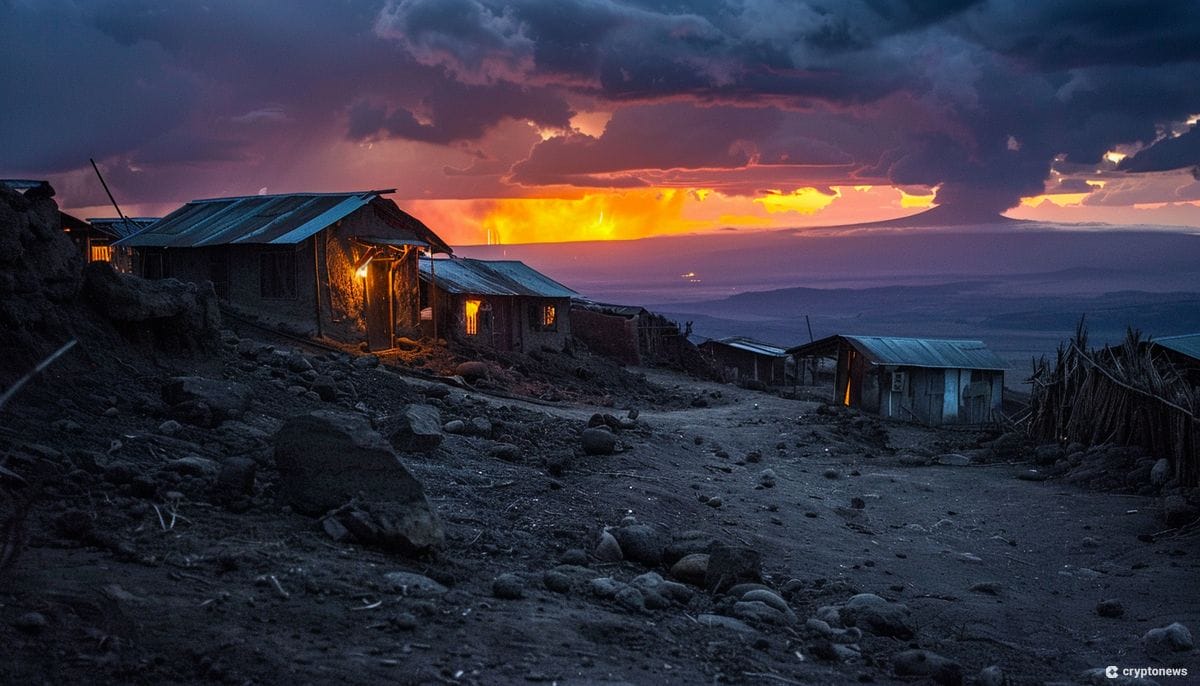 Kenyan Volcano Turns on Lights