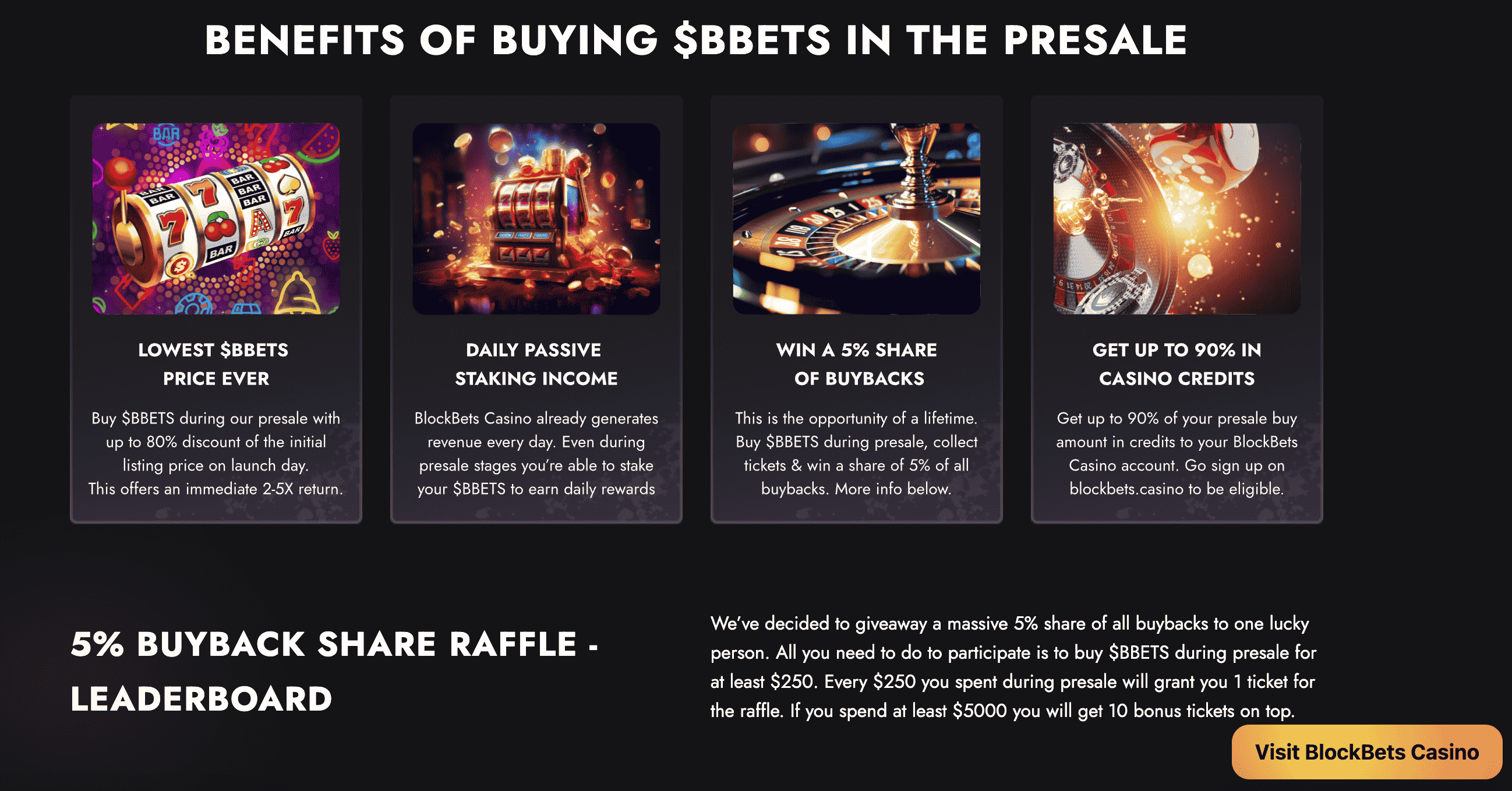 Benefits of $BBETS token