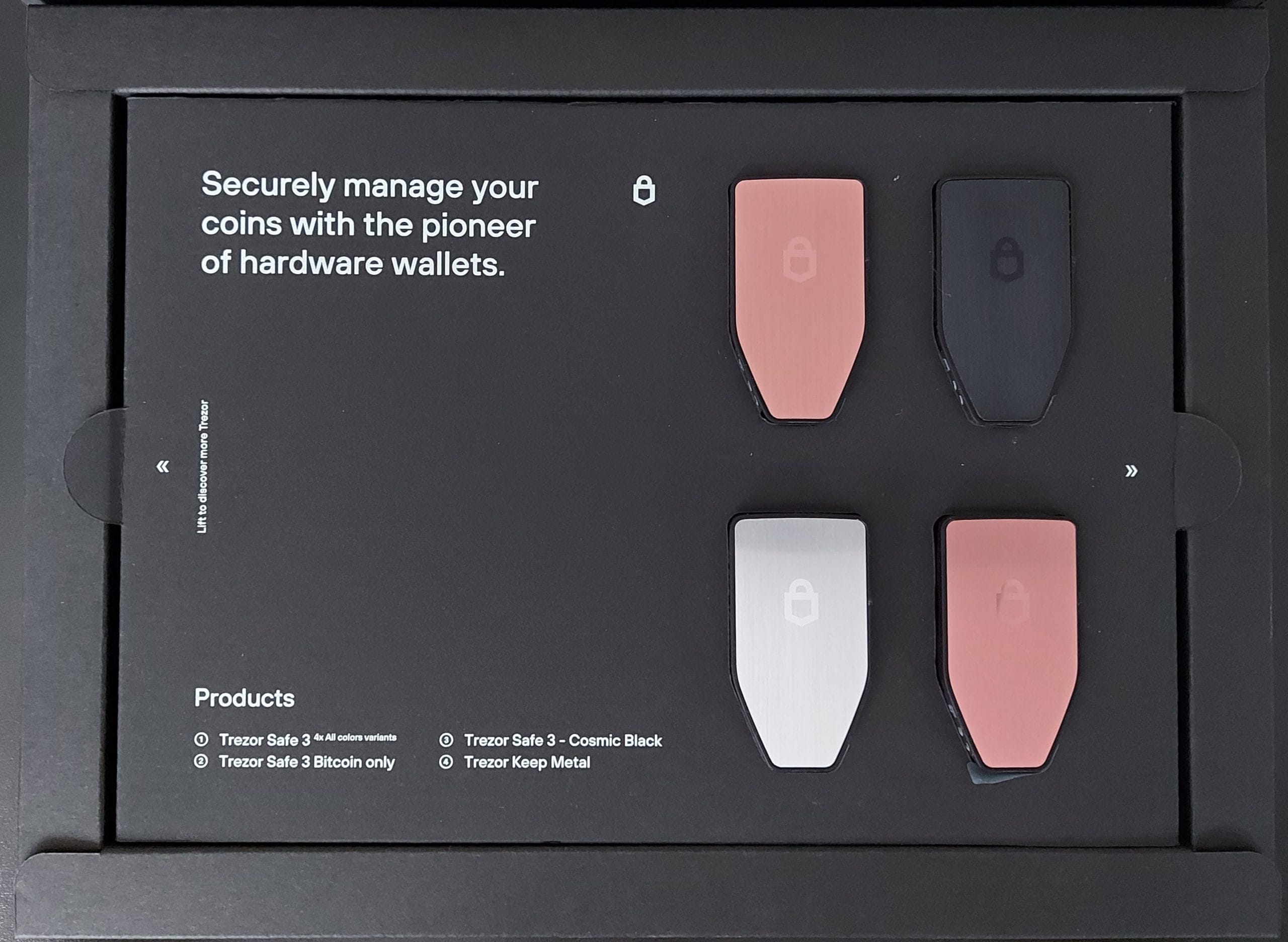 Trezor Safe 3 and Trezor Keep Metal Hardware Wallet