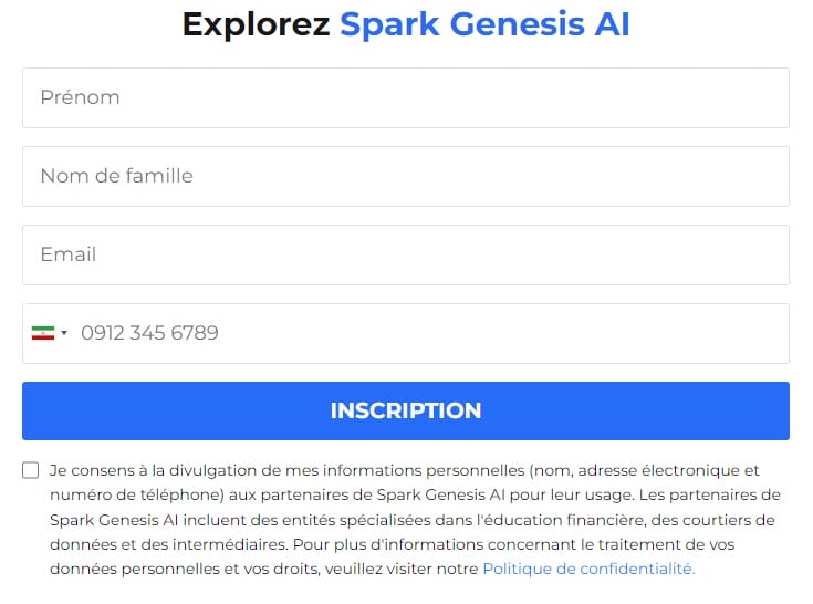 Register on Spark Genesis AI