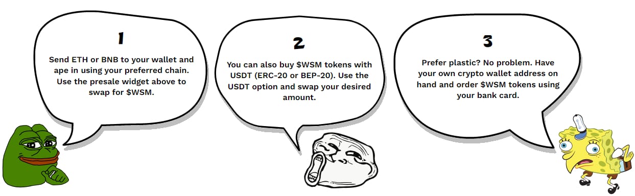 how to buy wall street memes tokens