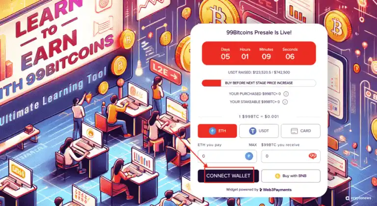 how to connect wallet to 99bitcoins presale