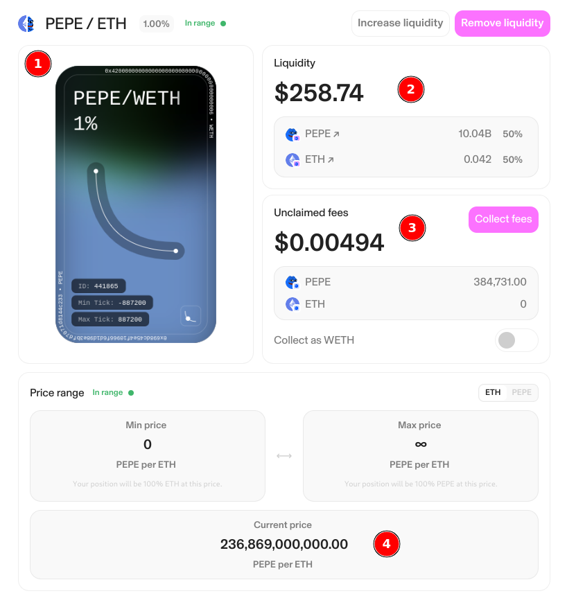 uniswap live liquidity pool