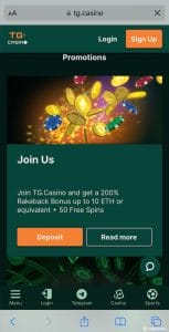 tg casino promotions