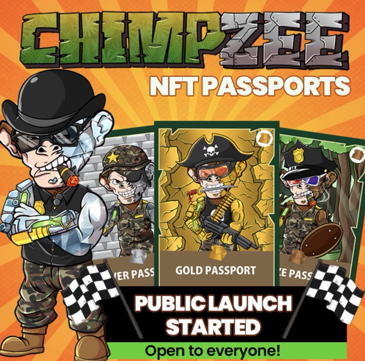 Chimpzee NFT passport public launch