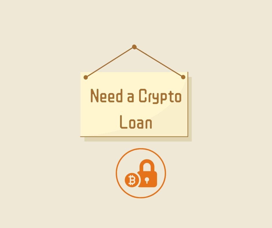 Crypto loan graphic