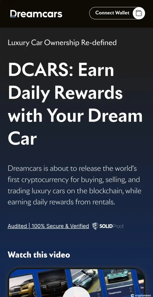 Dreamcars website