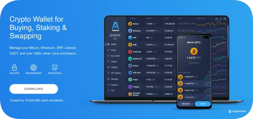 atomic wallet homepage