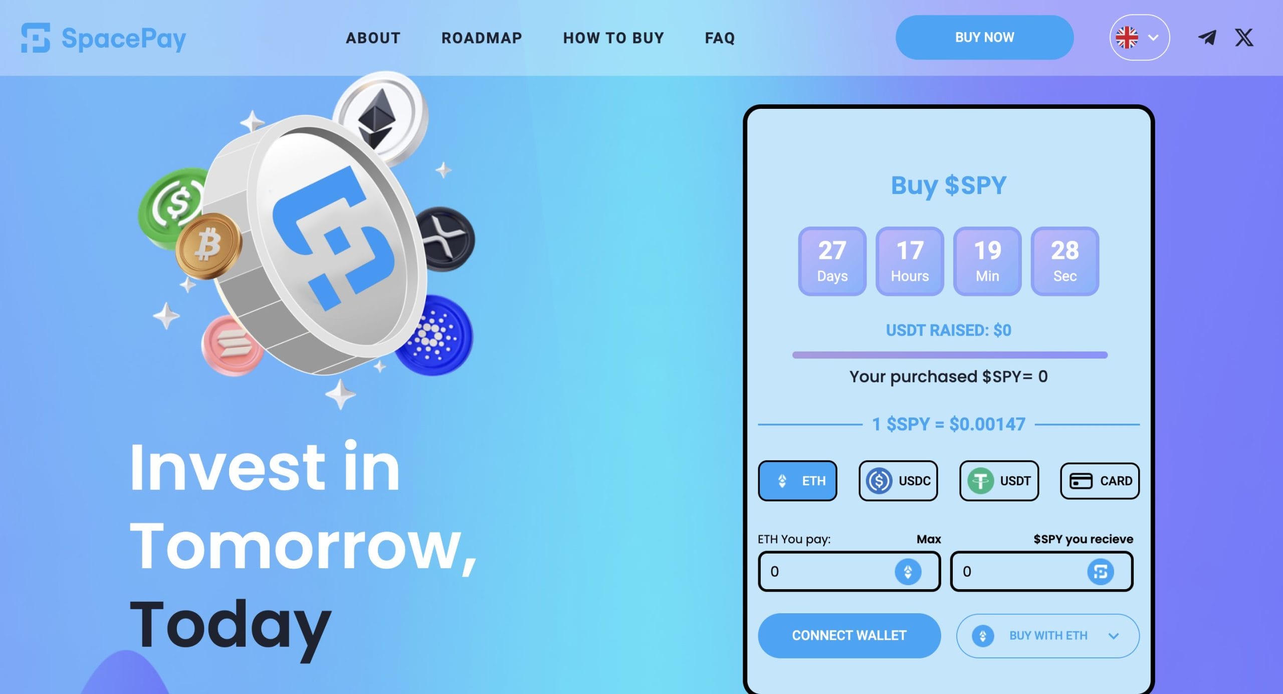 SpacePay Presale Home Page