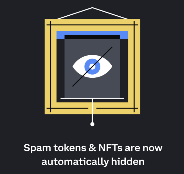 coinbase wallet hide spam tokens