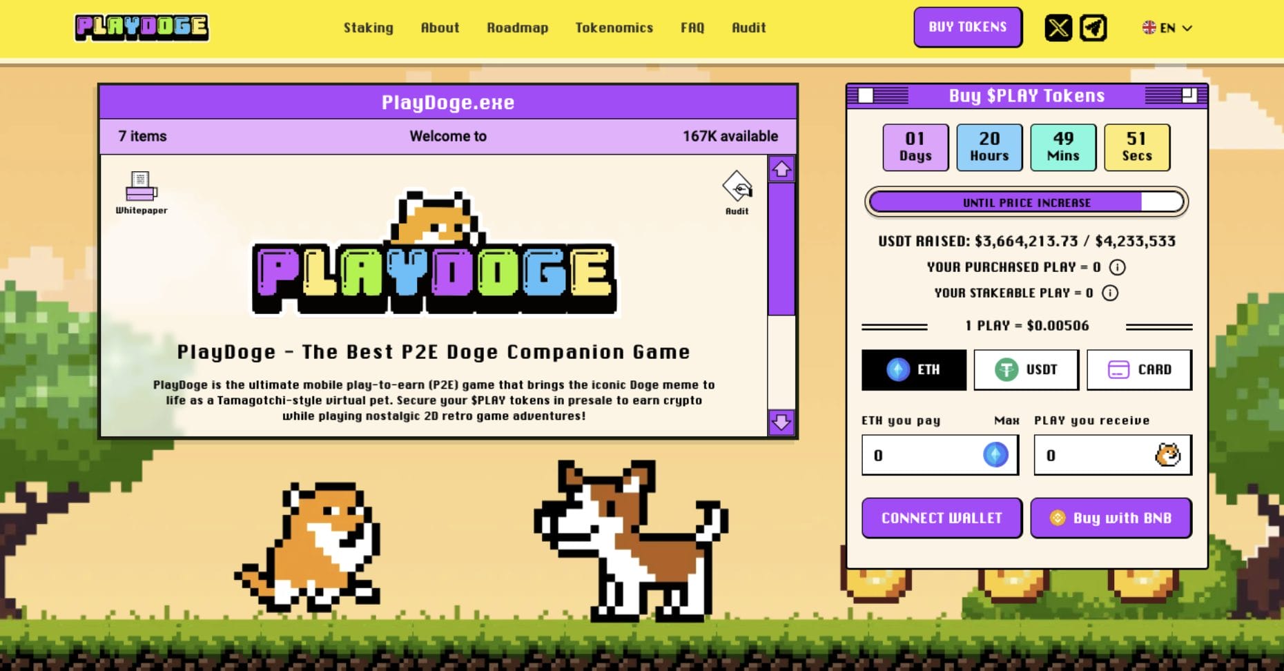 Tamagotchi Crypto Remake PlayDoge Announces Ethereum Staking/ Multi-Chain  Bridging After Raising Nearly $4m in First Fortnight