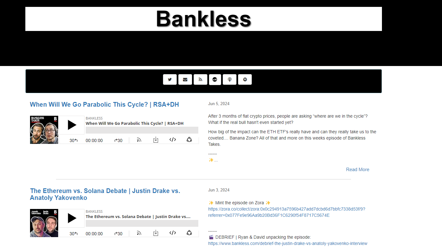 Bankless podcast