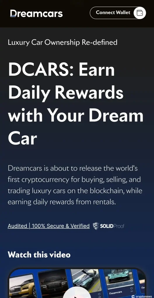 Dreamcars website
