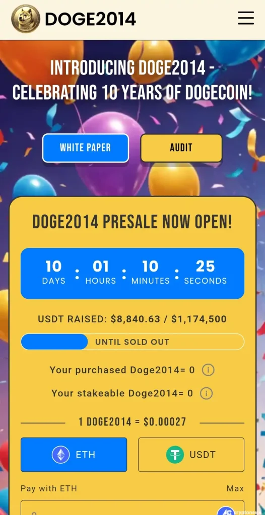 Doge2014 website