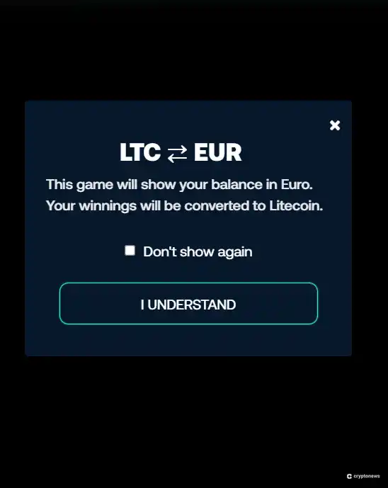 litecoin to eur screenshot