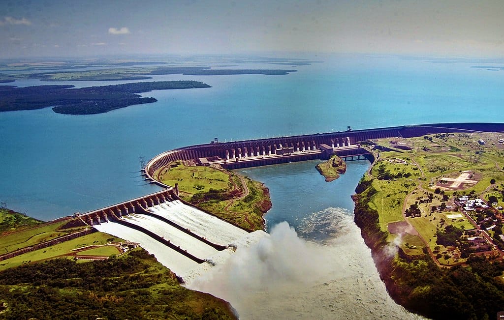 The Itaipu Dam in Paraguay.