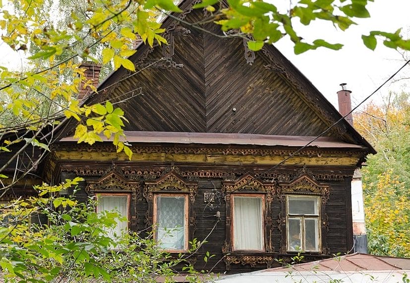 A traditional Russian dacha.