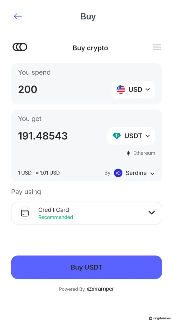 buy tether from an exchange