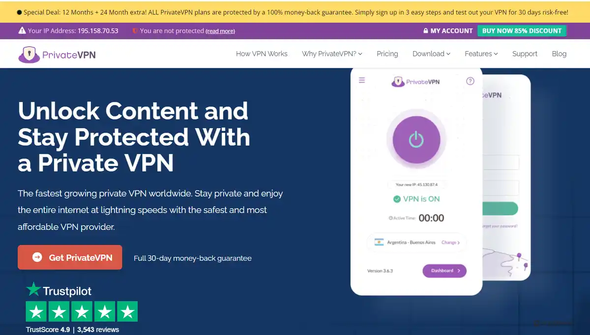 private vpn screenshot 