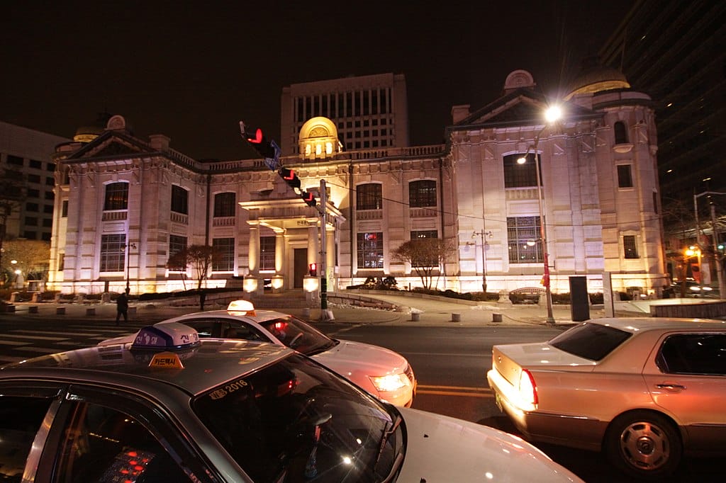 The Bank of Korea in Seoul, South Korea.