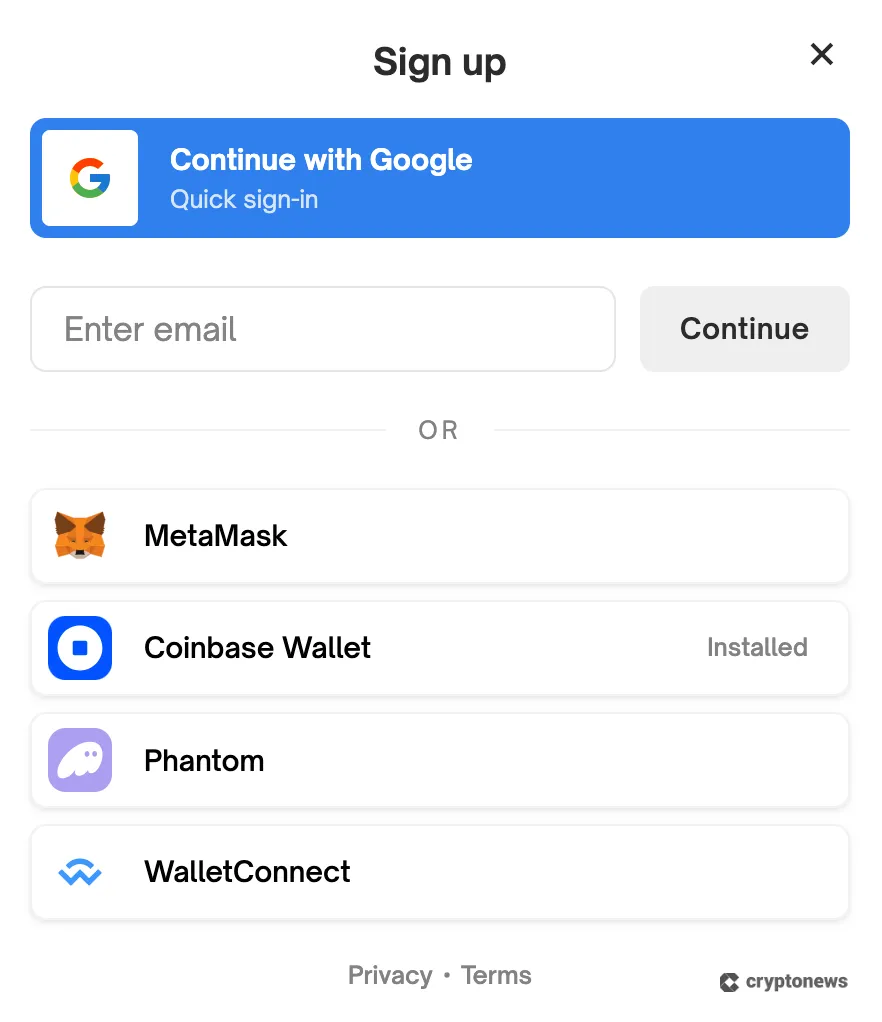 what is polymarket signup