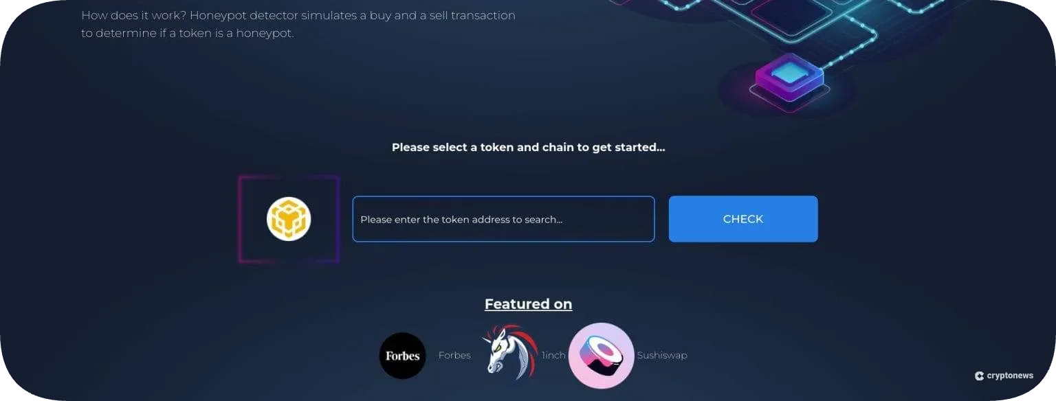 honeypot detector screenshot