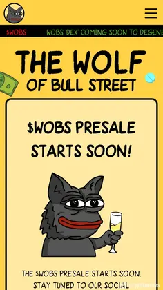 the wolf of bull street presale website