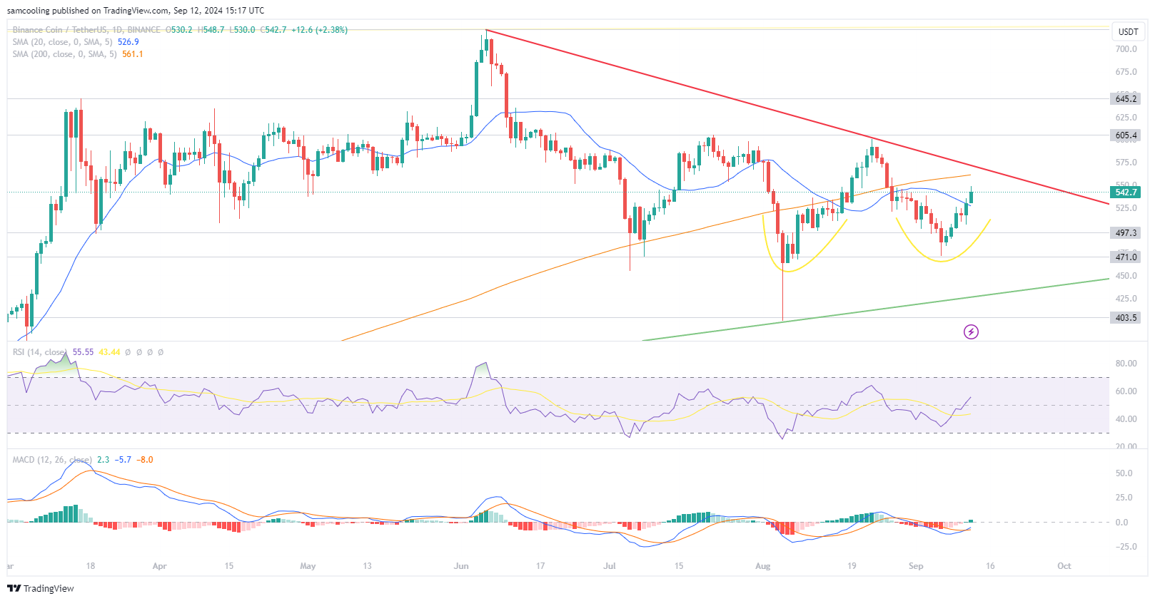 Binance Coin Menerima Arus Masuk $1 Miliar – Apakah Ini Awal Dari Reli Akhir Tahun?