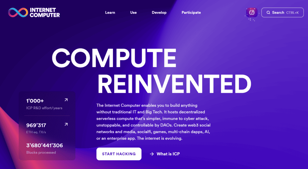 Internet Computer Homepage ICP Price Prediction