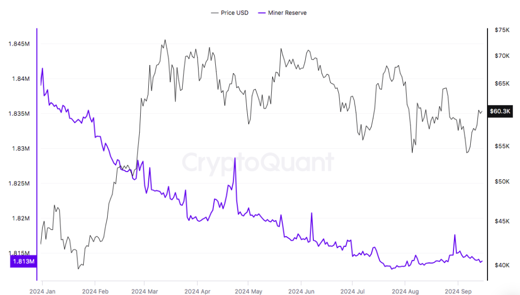 Bitcoin miner reserves 