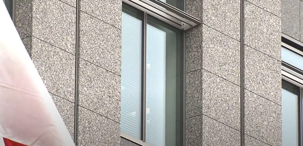 The Japanese flag flies outside the headquarters of the Financial Services Agency in Tokyo, Japan.