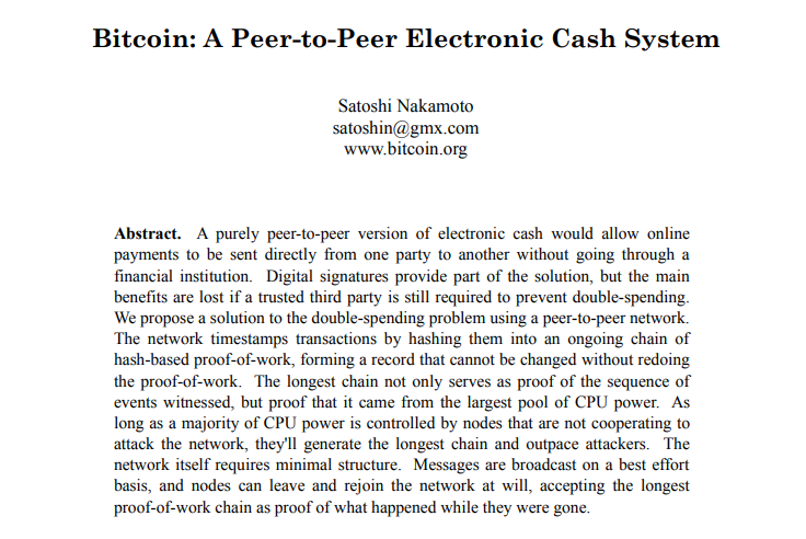 bitcoin whitepaper