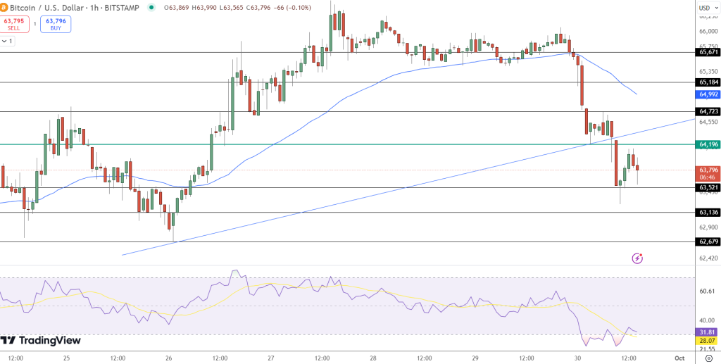 Bitcoin Price Chart: Source: TradingView