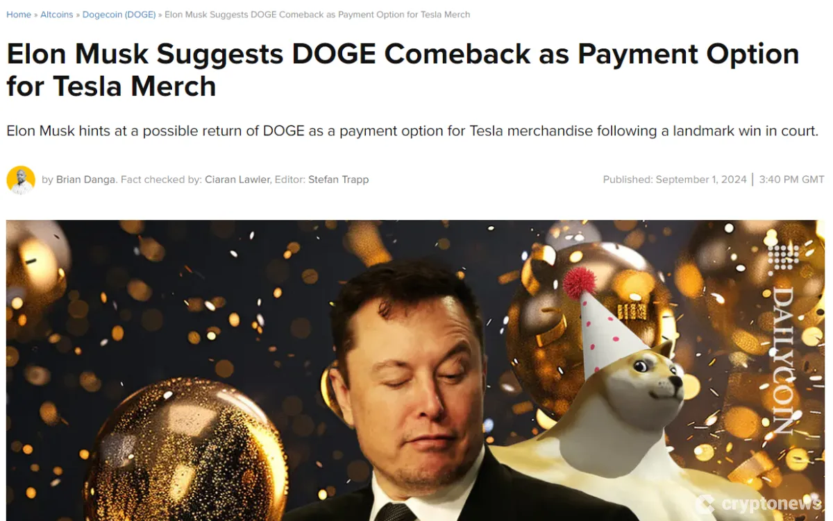 Image showing Elon Musk and a Shiba Inu dog representing Dogecoin