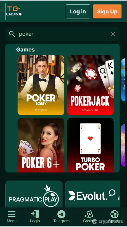 poker games mobile